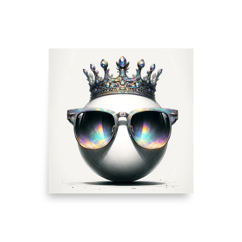 KingCue - Poster Print - 18"x18"