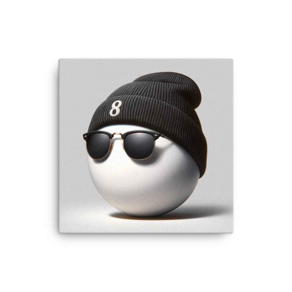 8 Ball Beanie - Canvas Print