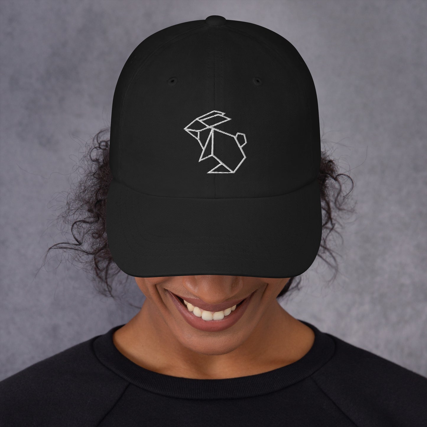Rabbit (white) - Origami Series - Cap