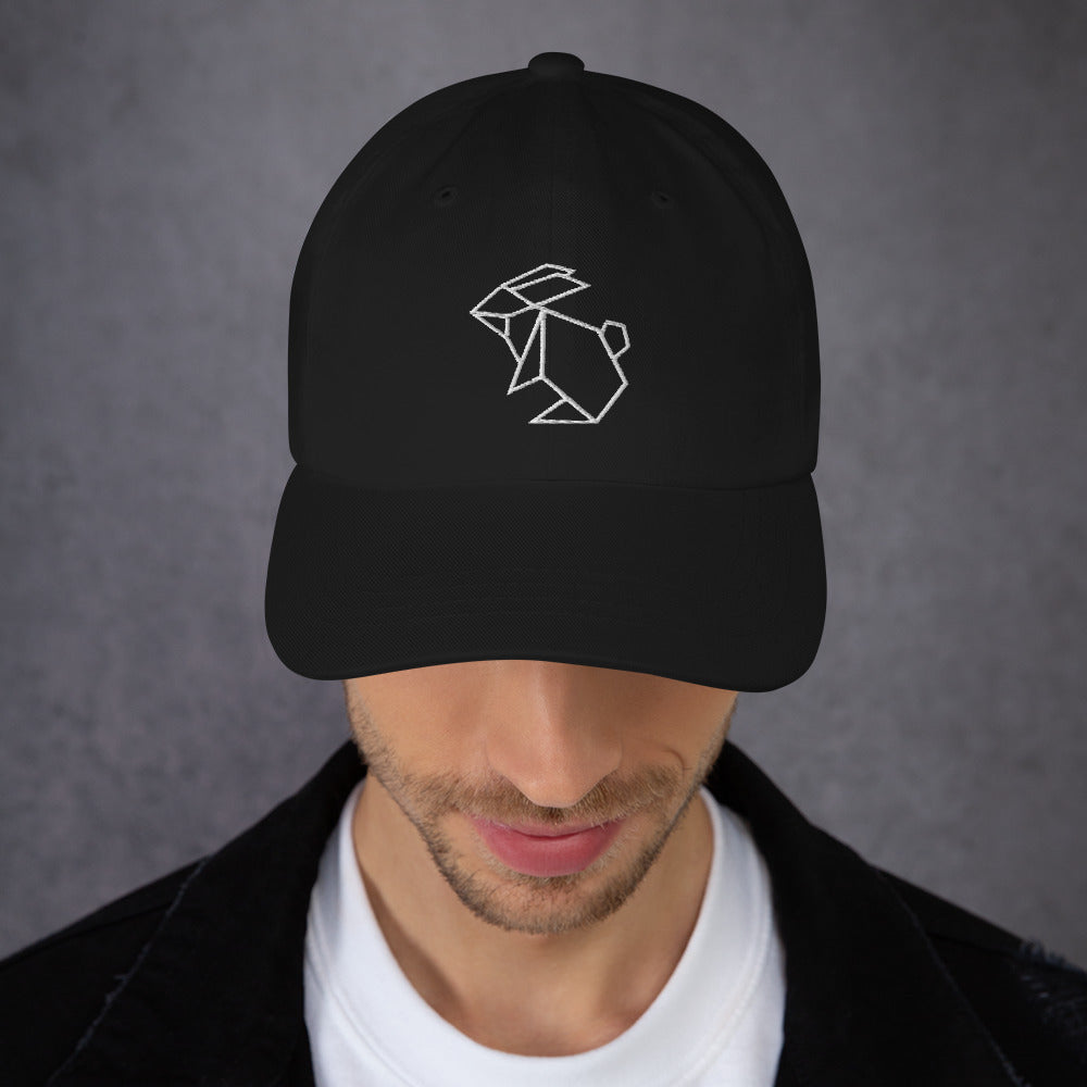 Rabbit (white) - Origami Series - Cap