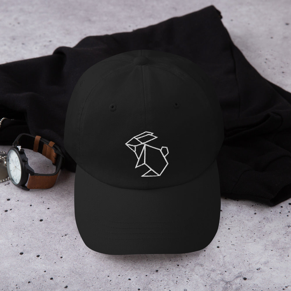 Rabbit (white) - Origami Series - Cap