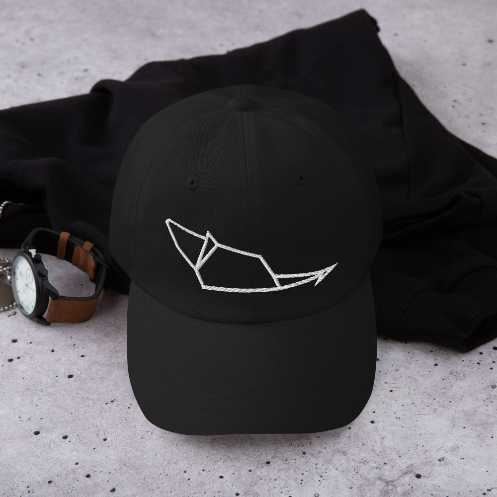Mouse (white) - Origami Series - Cap