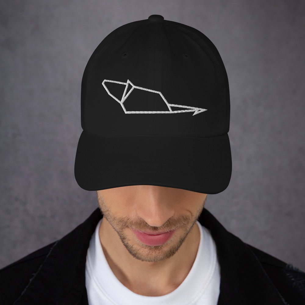 Mouse (white) - Origami Series - Cap