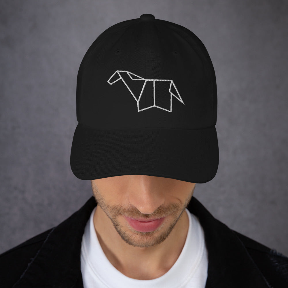 Horse (white) - Origami Series - Cap