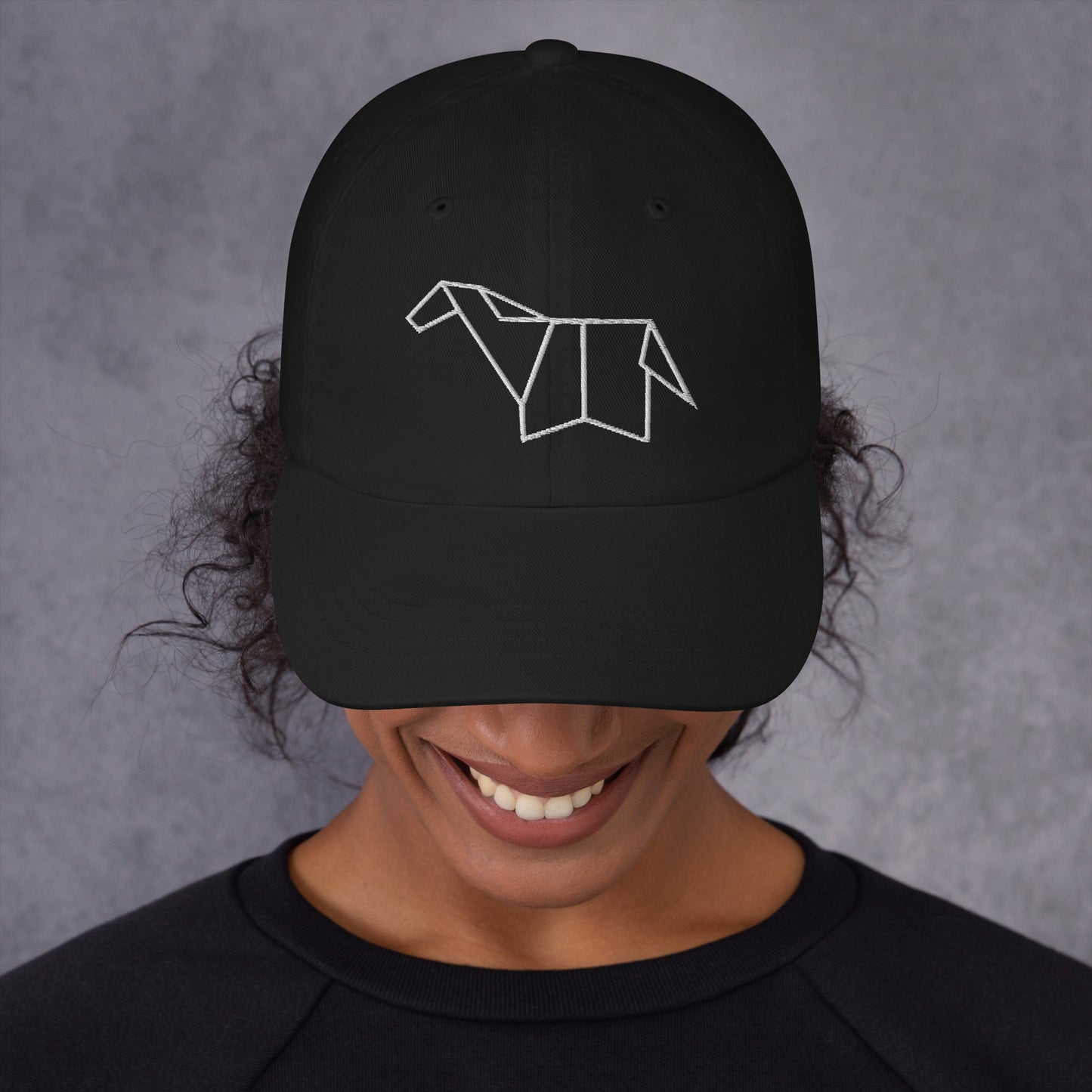 Horse (white) - Origami Series - Cap