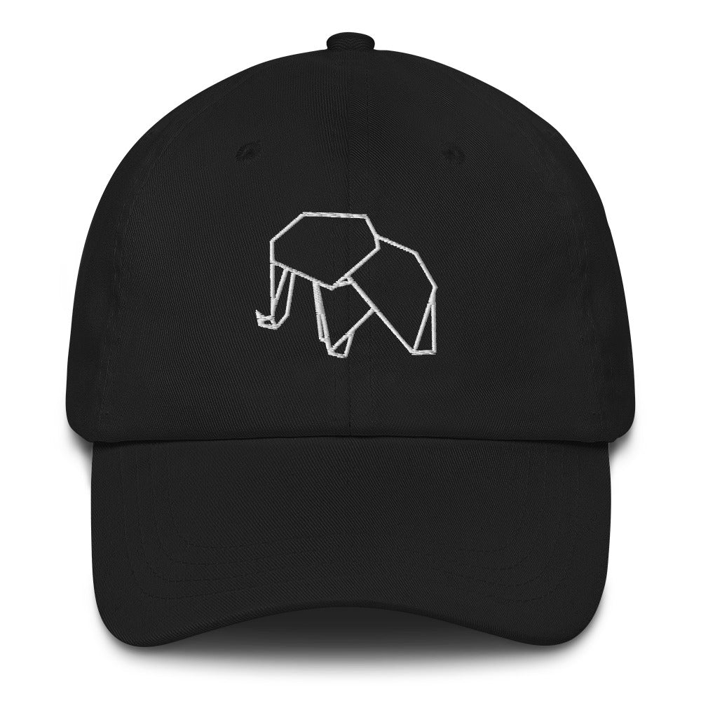 Elephant (white) - Origami Series - Cap