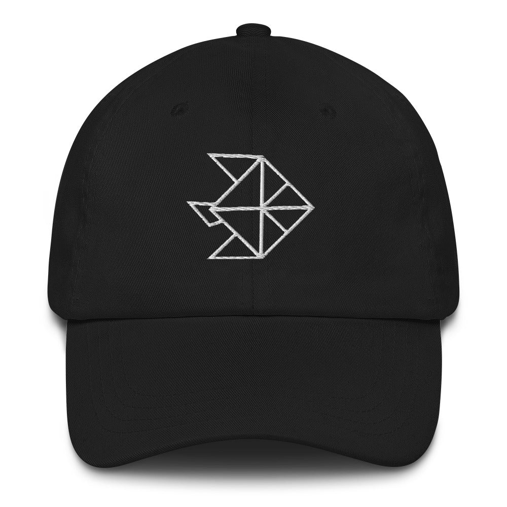 Fish (white) - Origami Series - Cap