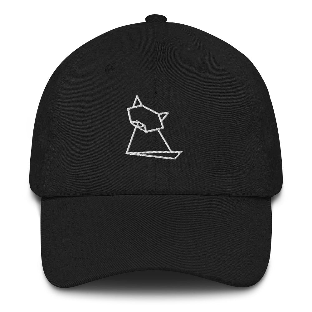 Cat Sit (white) - Origami Series - Cap