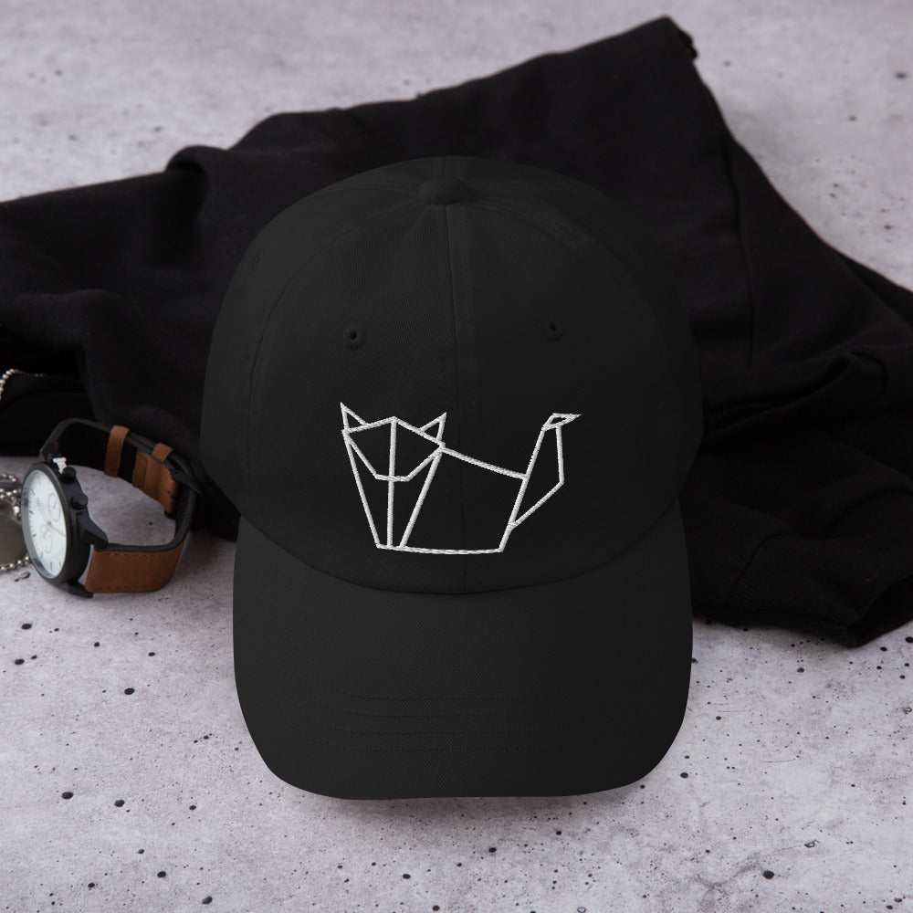 Cat (white) - Origami Series - Cap
