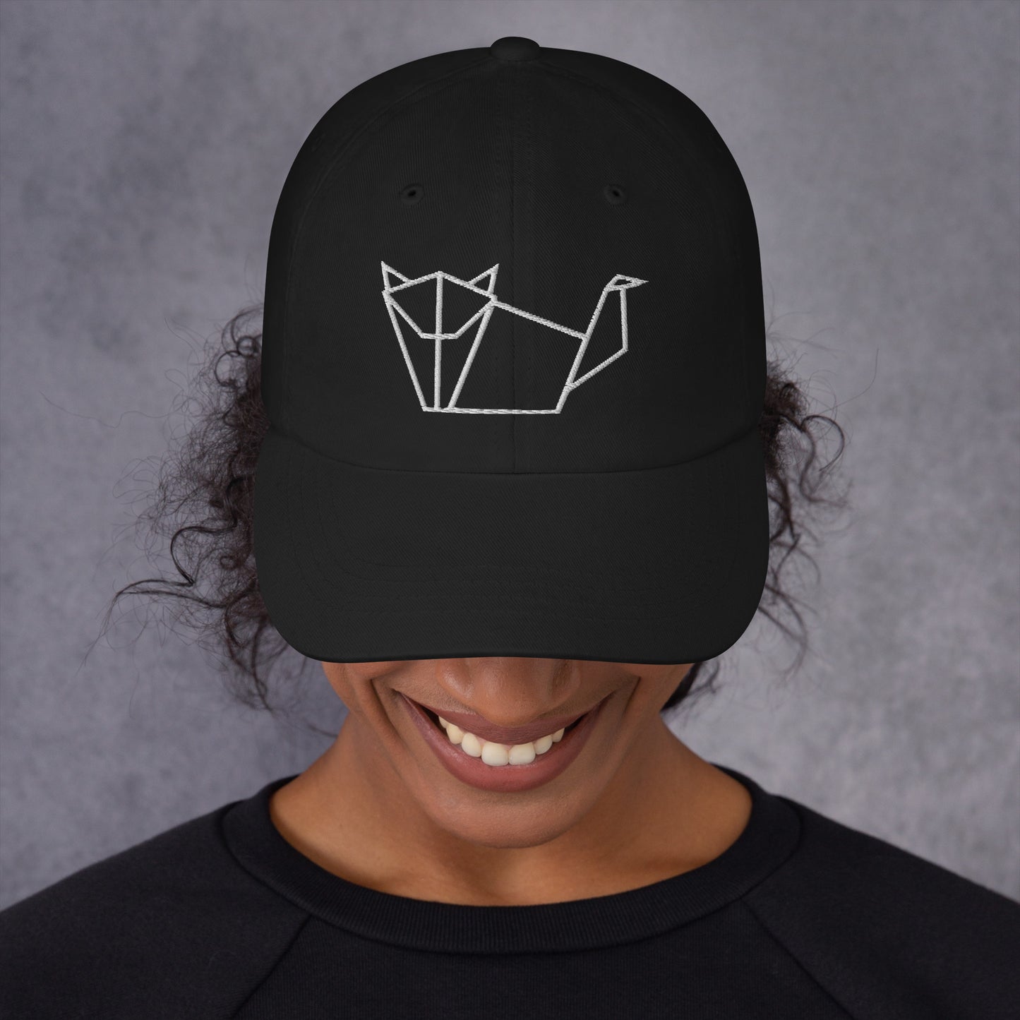 Cat (white) - Origami Series - Cap