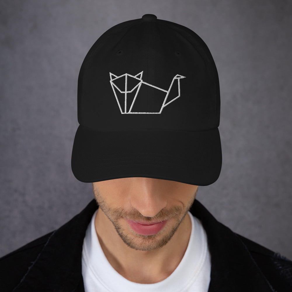 Cat (white) - Origami Series - Cap