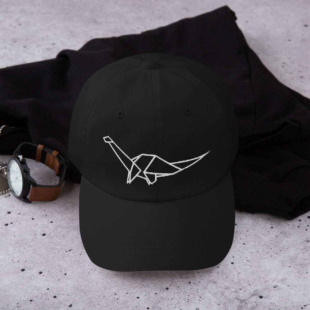 Brontosaurus (white) - Origami Series - Cap