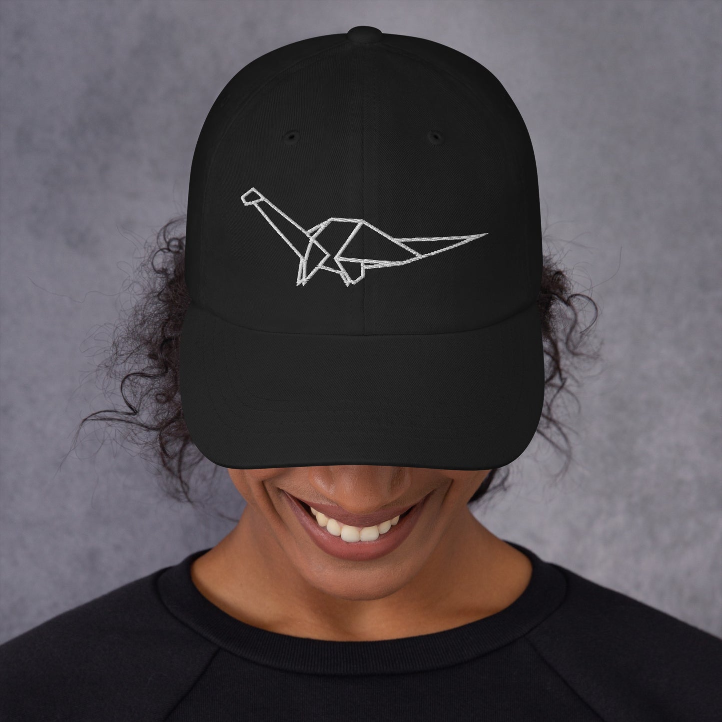 Brontosaurus (white) - Origami Series - Cap
