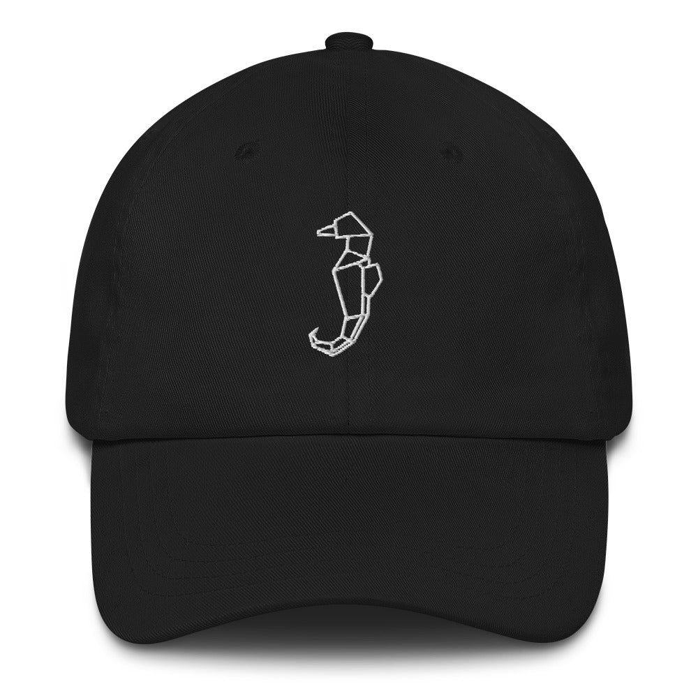 Seahorse (white) - Origami Series - Cap