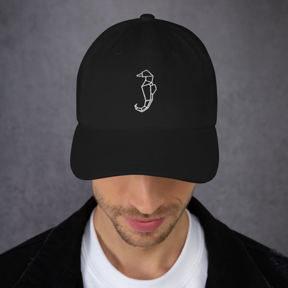 Seahorse (white) - Origami Series - Cap