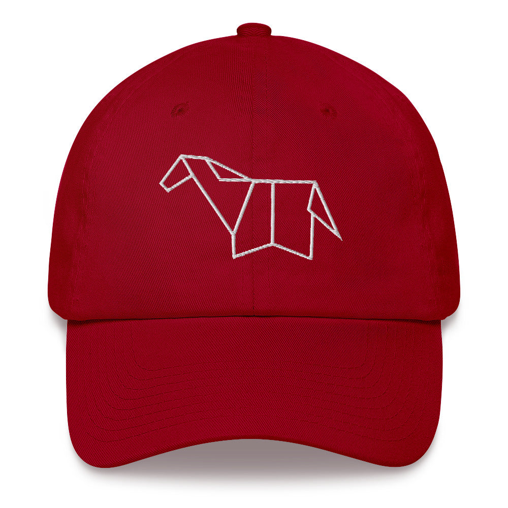 Horse (white) - Origami Series - Cap