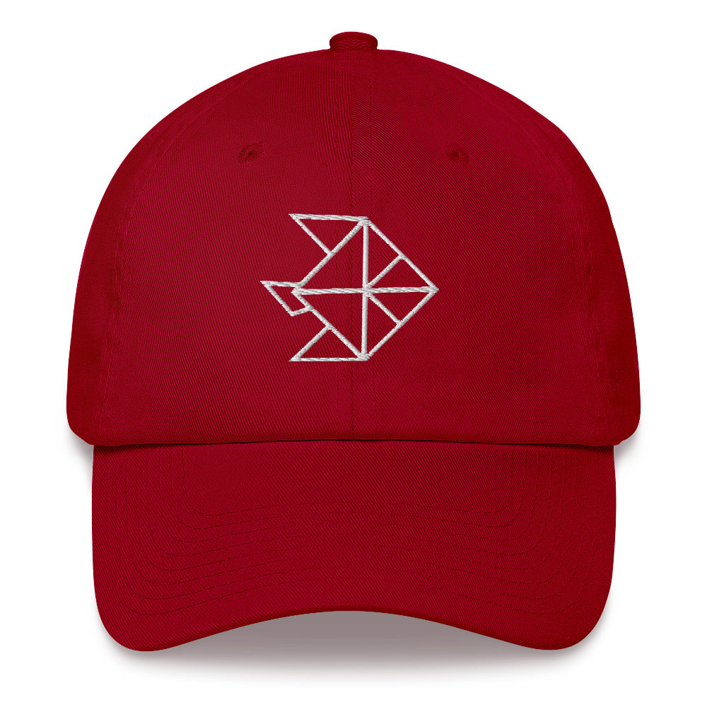 Fish (white) - Origami Series - Cap