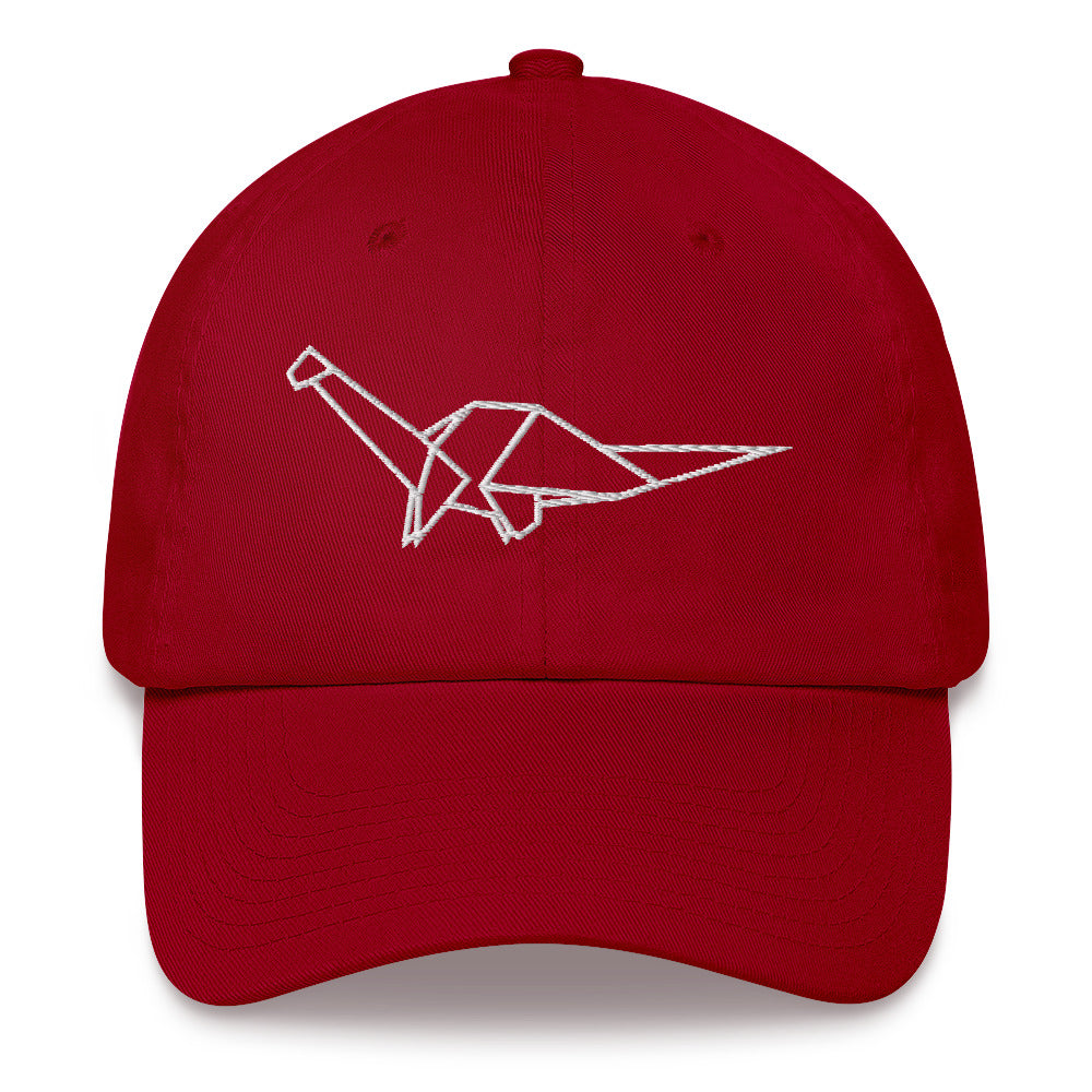Brontosaurus (white) - Origami Series - Cap