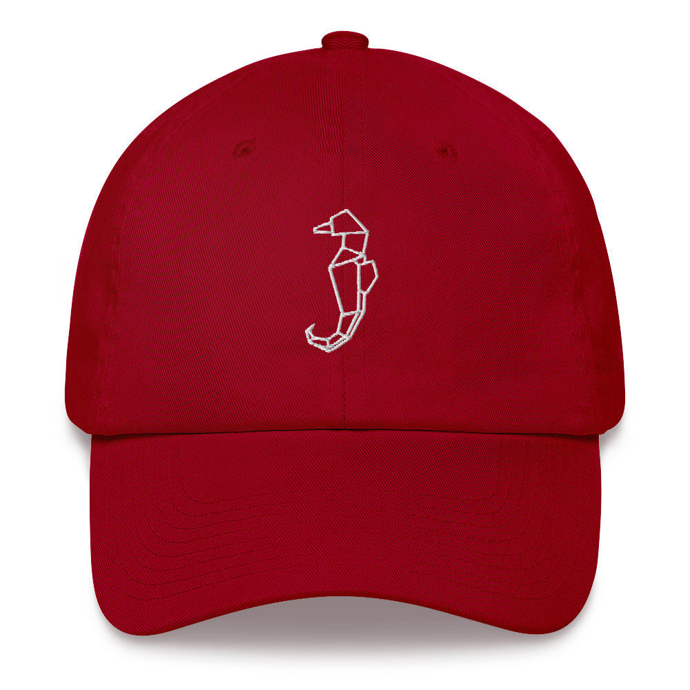 Seahorse (white) - Origami Series - Cap