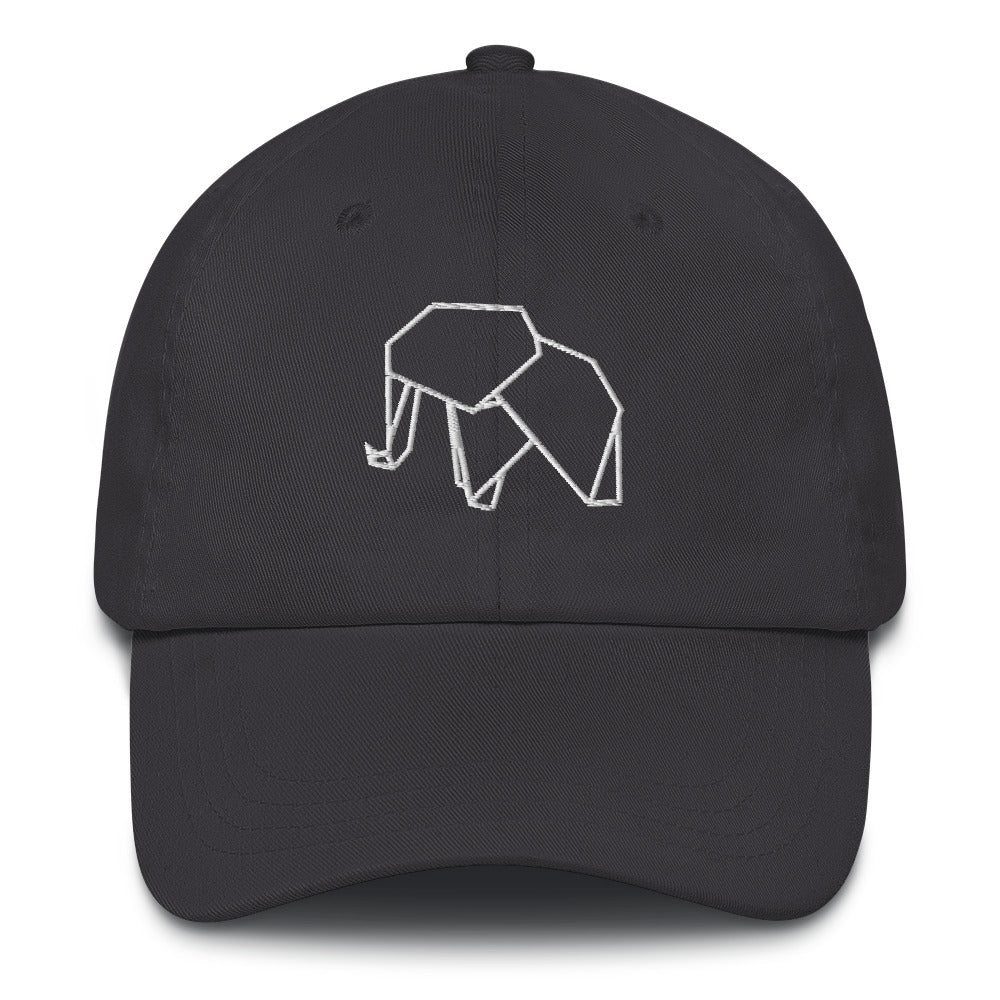 Elephant (white) - Origami Series - Cap
