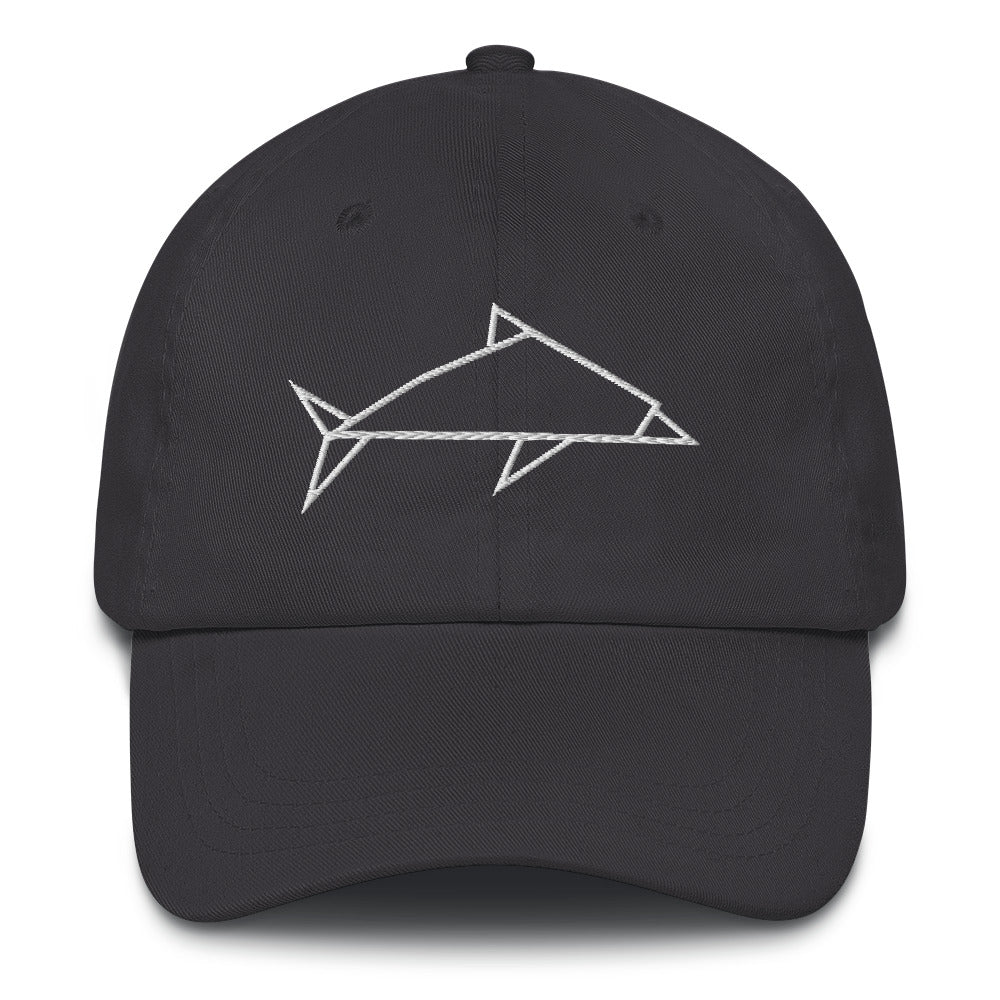 Dolphin (white) - Origami Series - Cap
