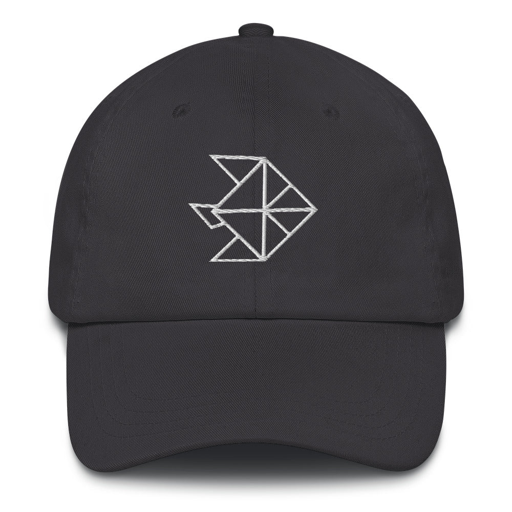 Fish (white) - Origami Series - Cap