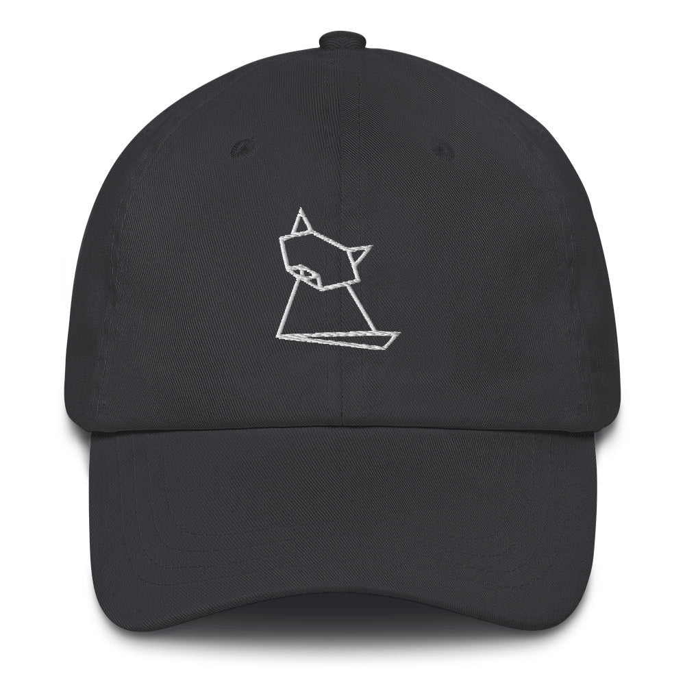 Cat Sit (white) - Origami Series - Cap