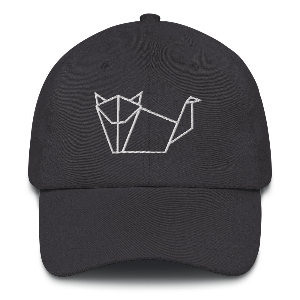 Cat (white) - Origami Series - Cap