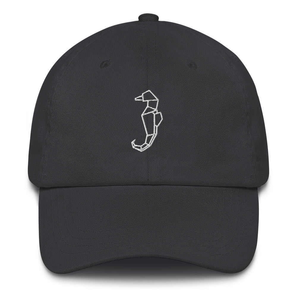 Seahorse (white) - Origami Series - Cap