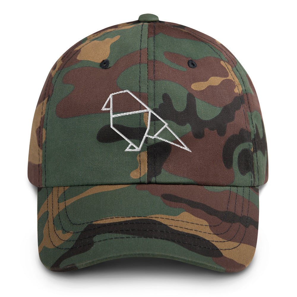 Parakeet (white) - Origami Series - Cap