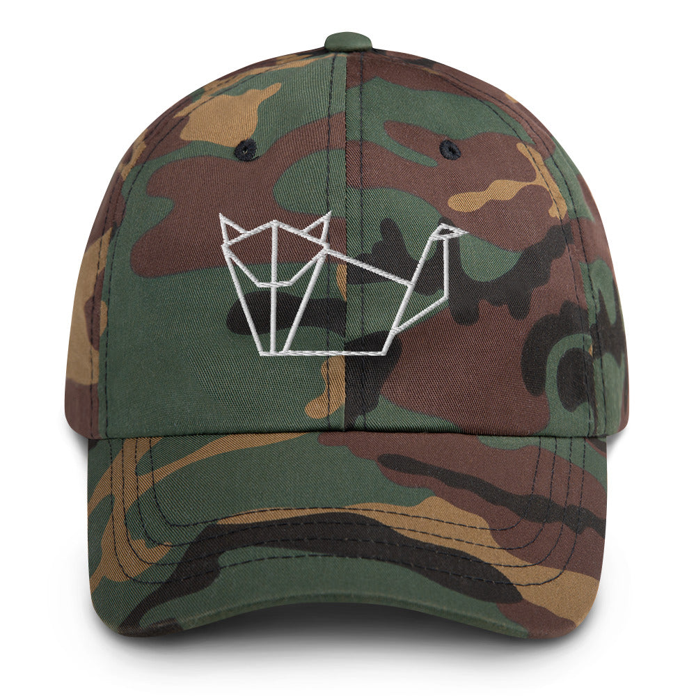 Cat (white) - Origami Series - Cap