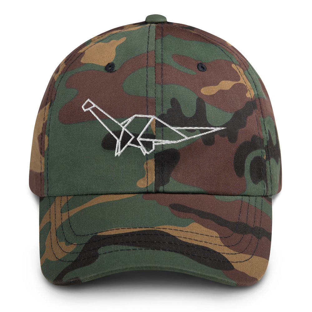 Brontosaurus (white) - Origami Series - Cap