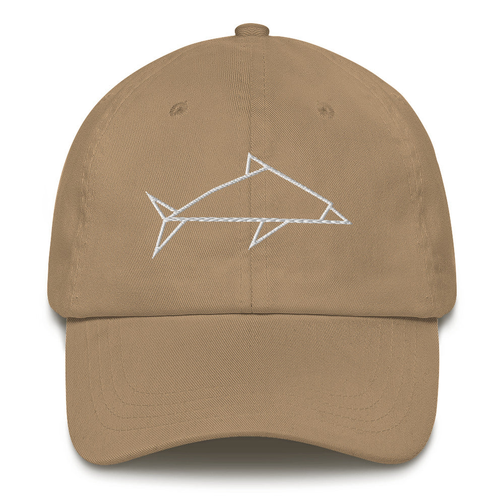 Dolphin (white) - Origami Series - Cap