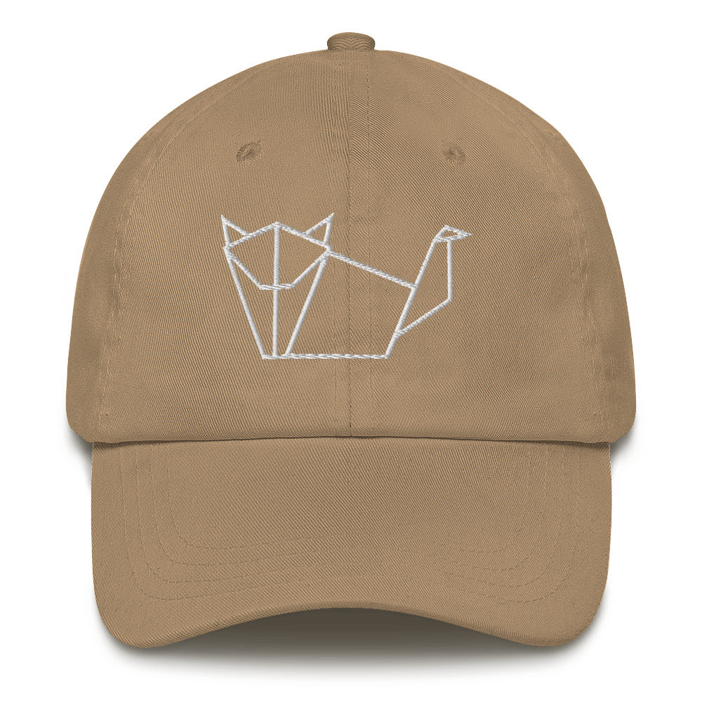 Cat (white) - Origami Series - Cap