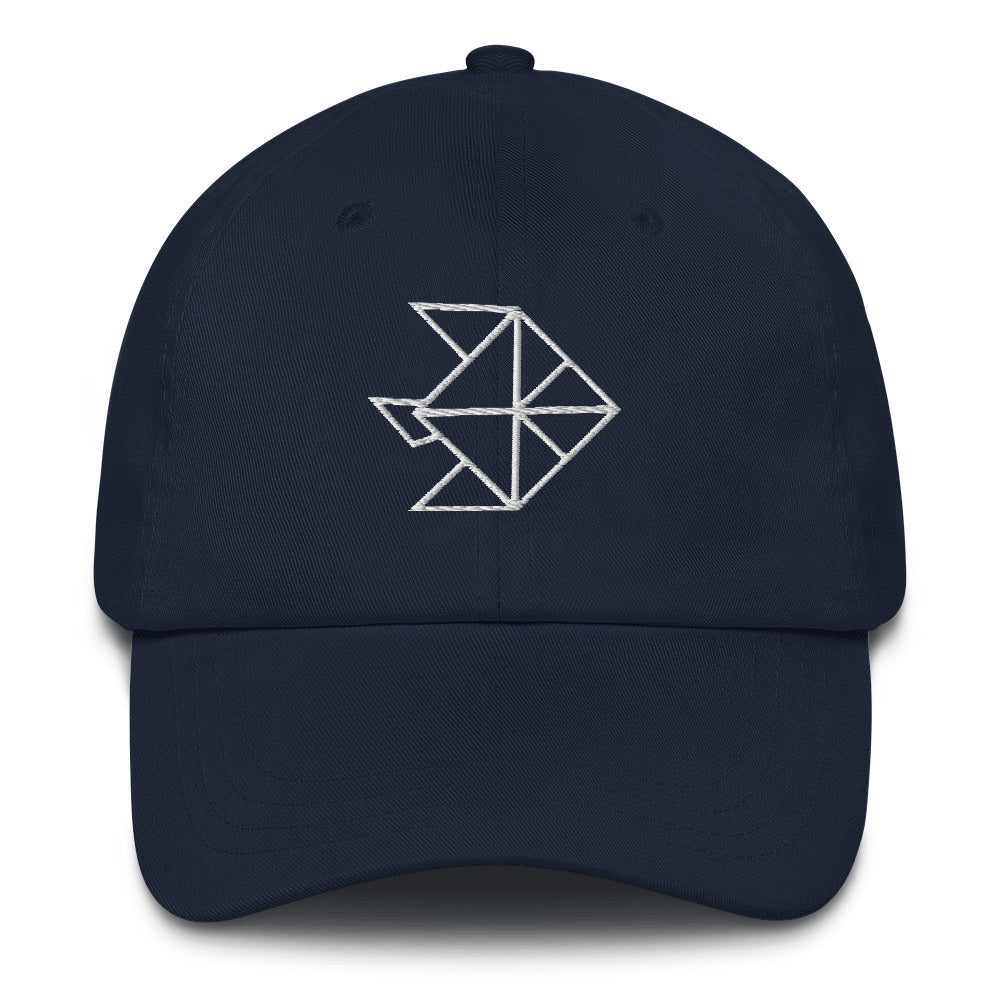 Fish (white) - Origami Series - Cap