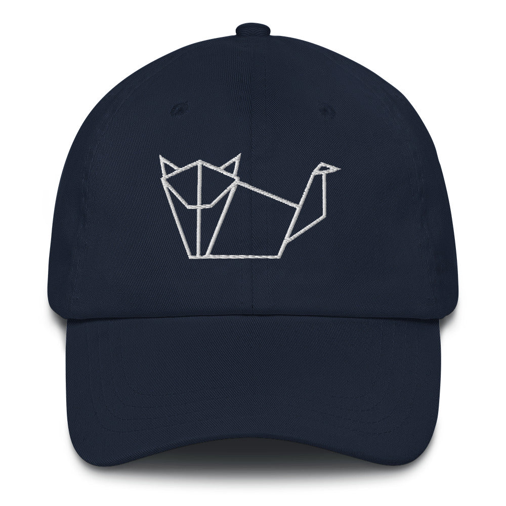 Cat (white) - Origami Series - Cap