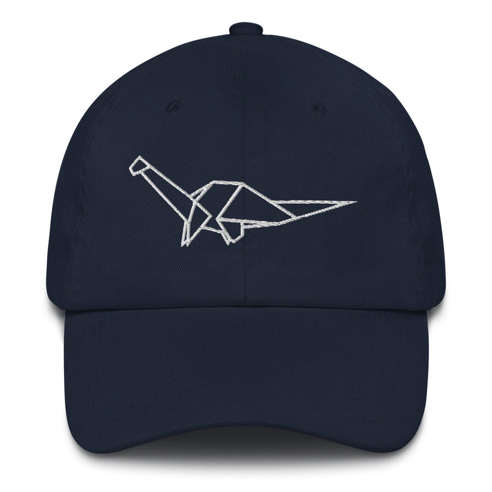 Brontosaurus (white) - Origami Series - Cap