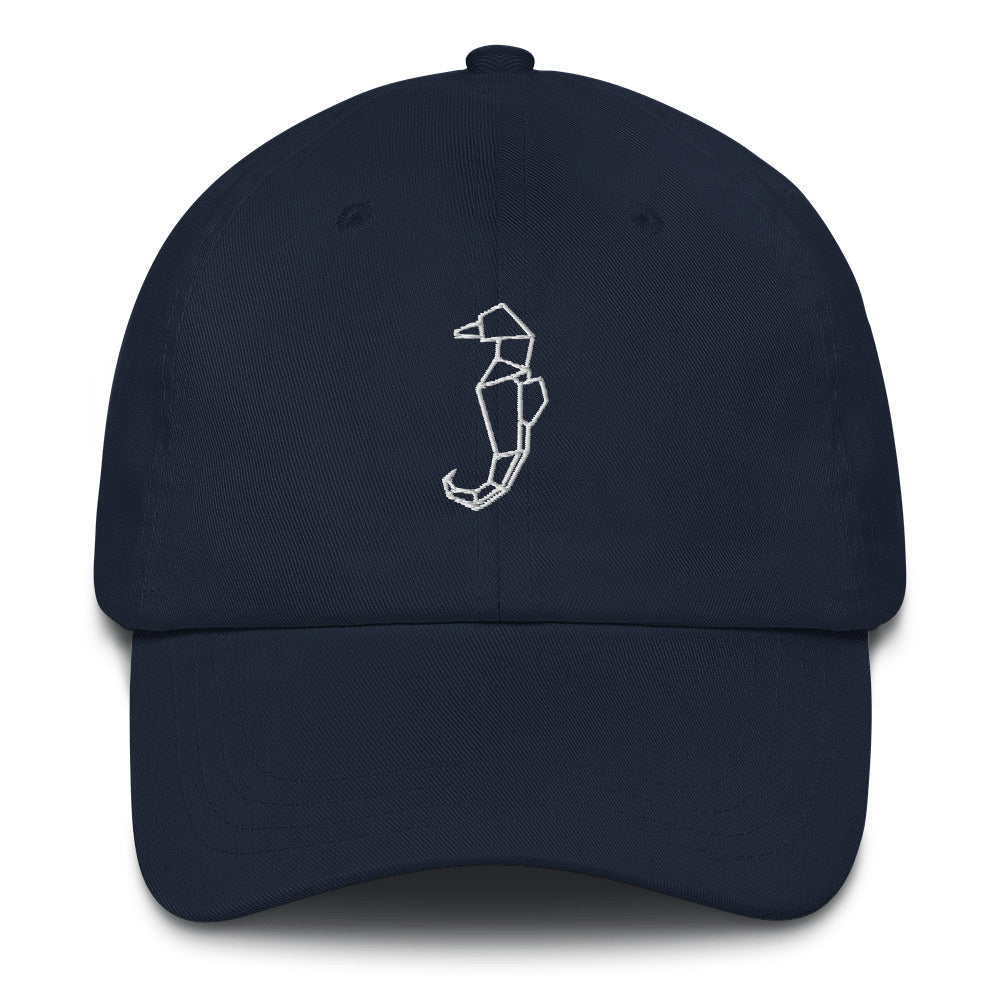 Seahorse (white) - Origami Series - Cap