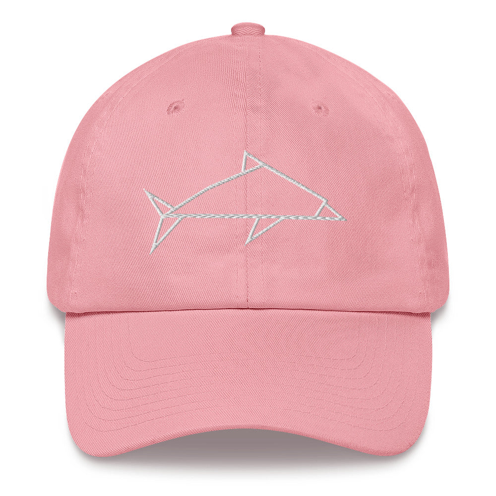 Dolphin (white) - Origami Series - Cap
