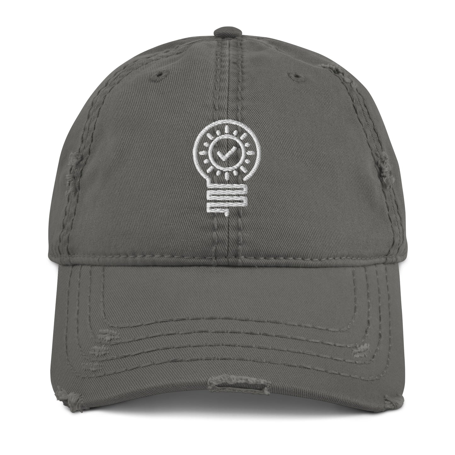Check Bulb - Distressed Dad Hat