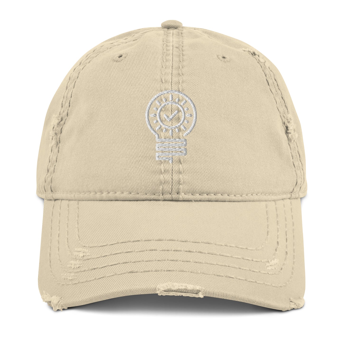 Check Bulb - Distressed Dad Hat