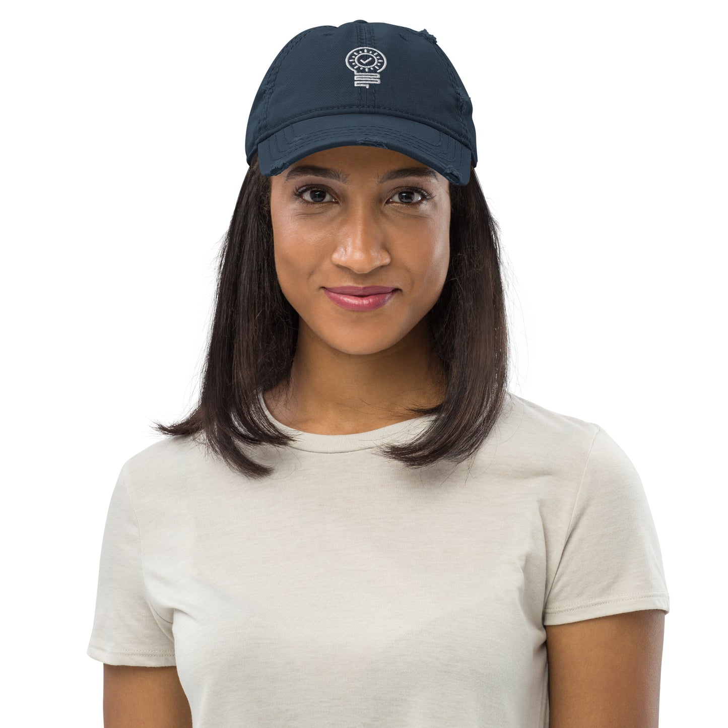Check Bulb - Distressed Dad Hat