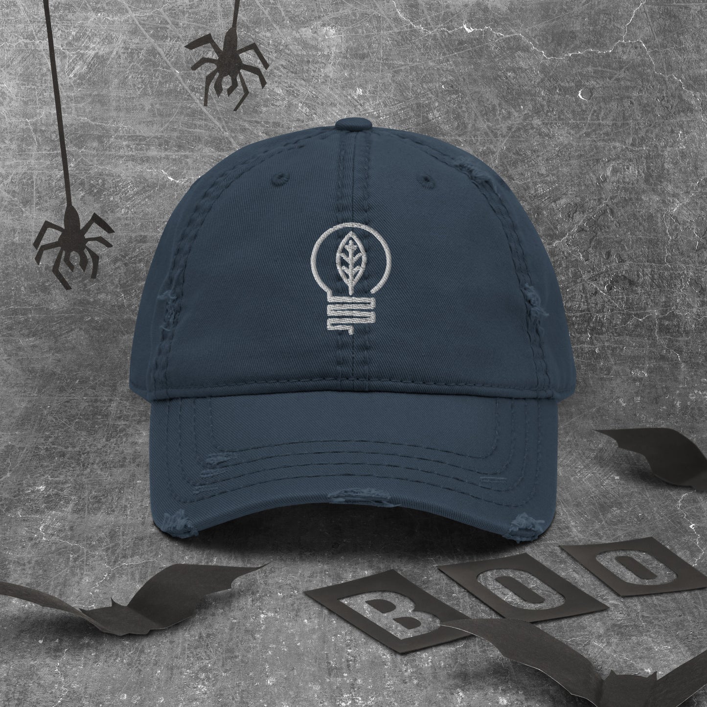 Leaf Bulb - Distressed Dad Hat
