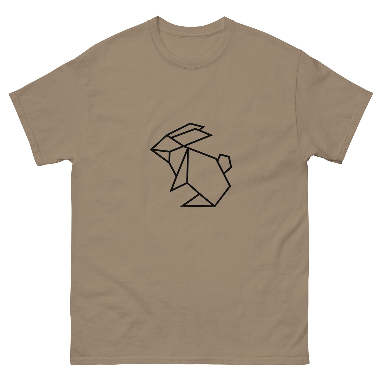 Rabbit (black) - Origami Series - Men's classic tee
