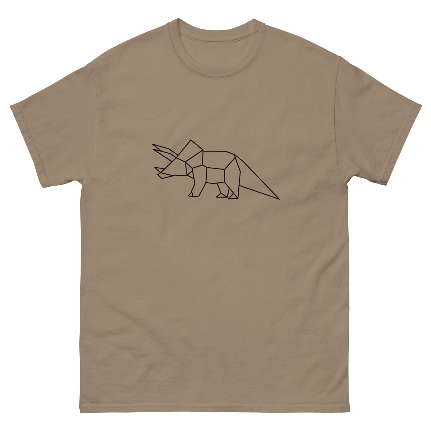 Triceratops (black) - Origami Series - Men's classic tee