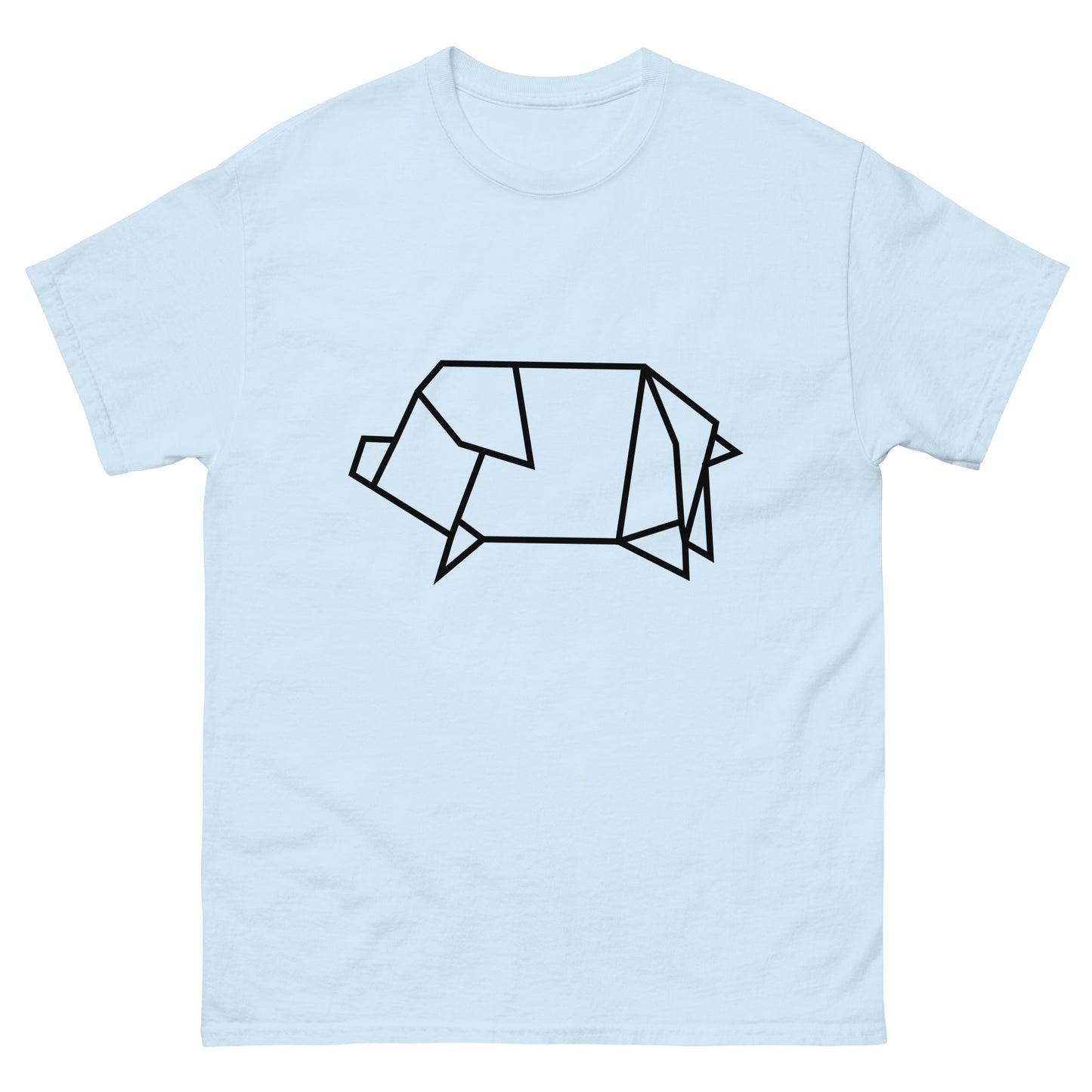 Pig (black) - Origami Series - Men's classic tee