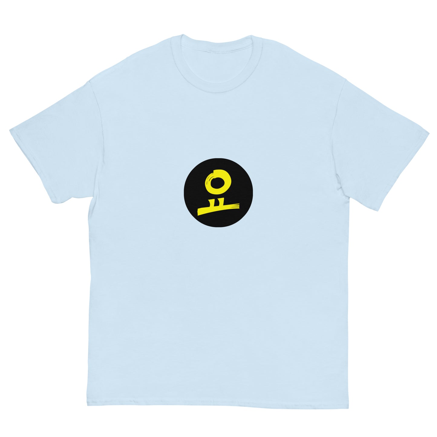 요 Yellow Black Fill Circle Stamp