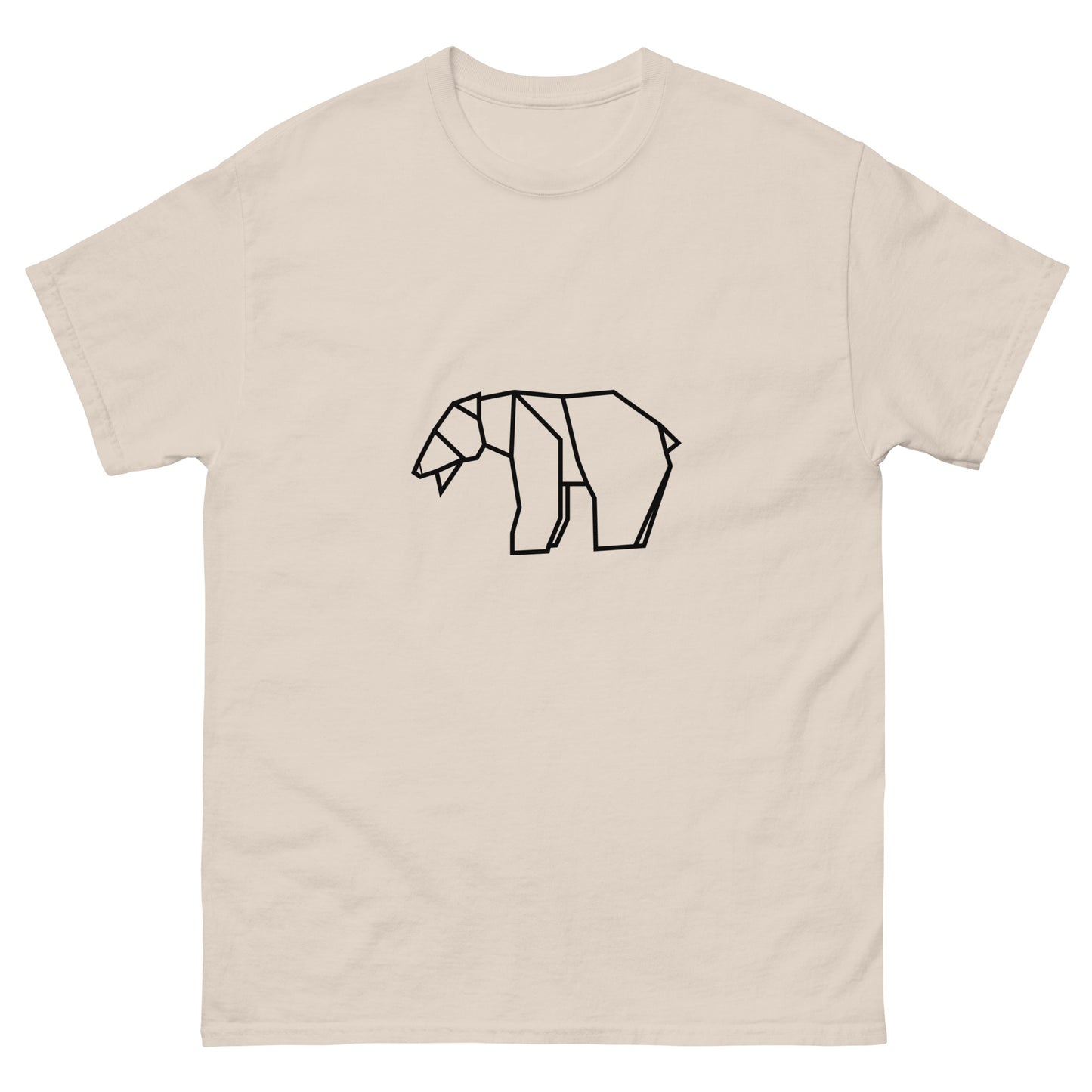 Bear (black) - Origami Series - Men's classic tee