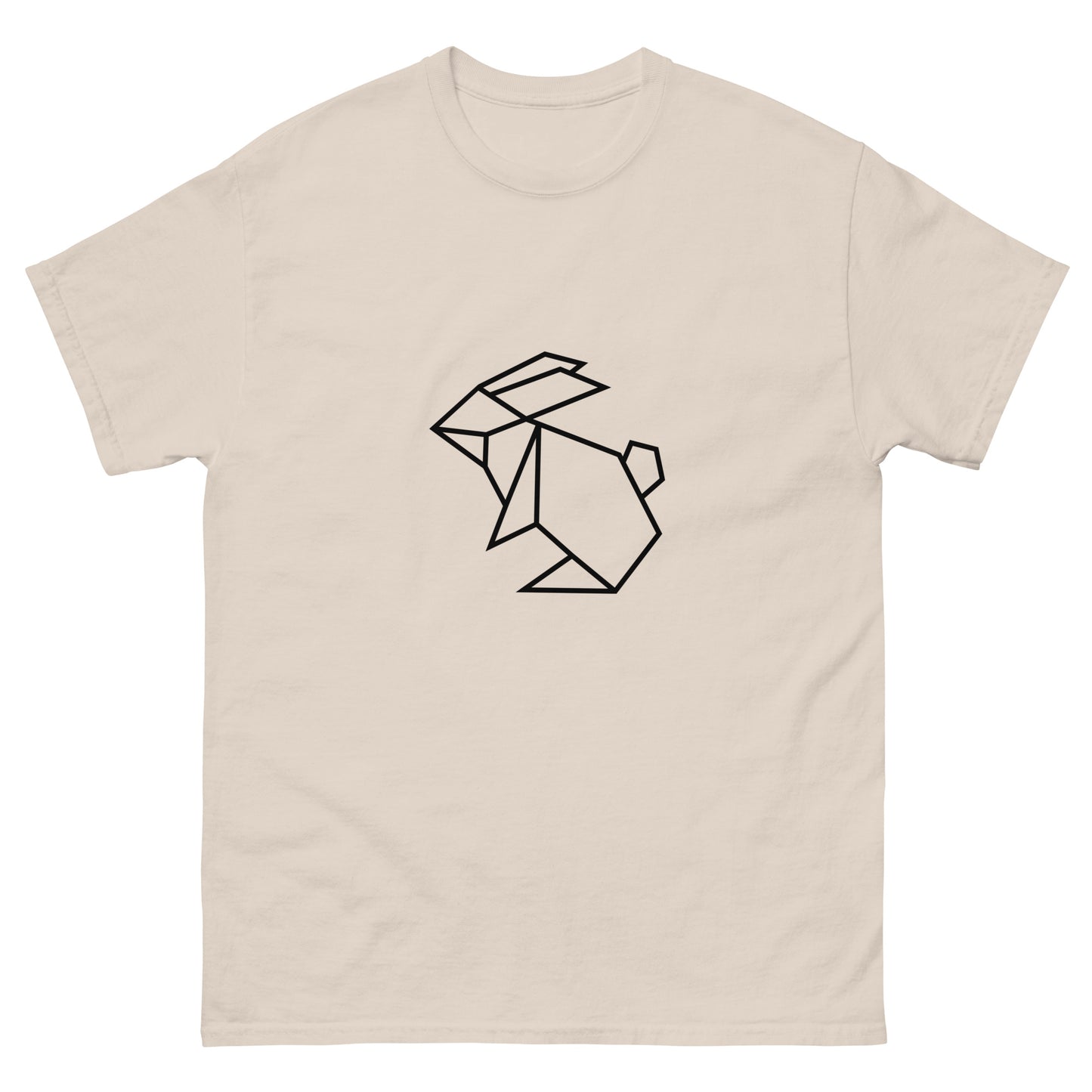 Rabbit (black) - Origami Series - Men's classic tee