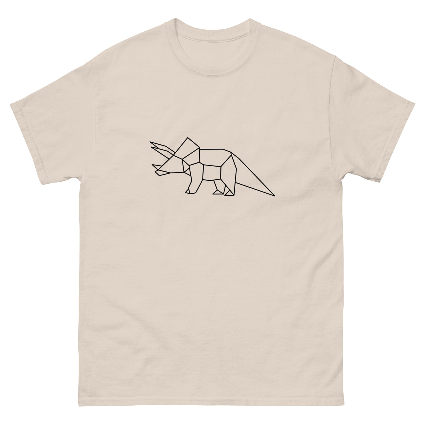 Triceratops (black) - Origami Series - Men's classic tee